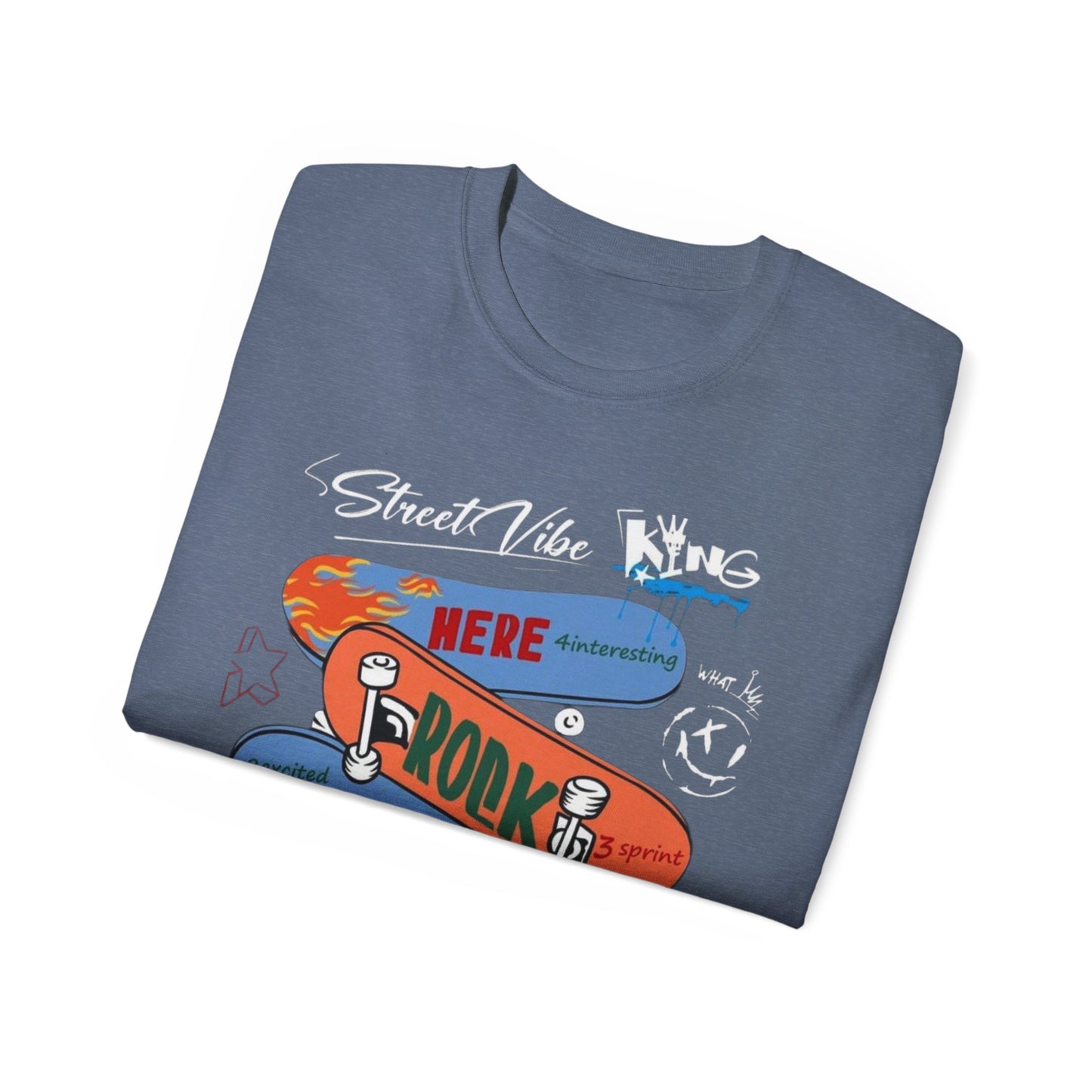 Skateboard Graphic Tee - Be Yourself, Street Style Shirt, Unisex Skate T-Shirt, Cool Casual Wear, Gift for Skaters, Urban Fashion