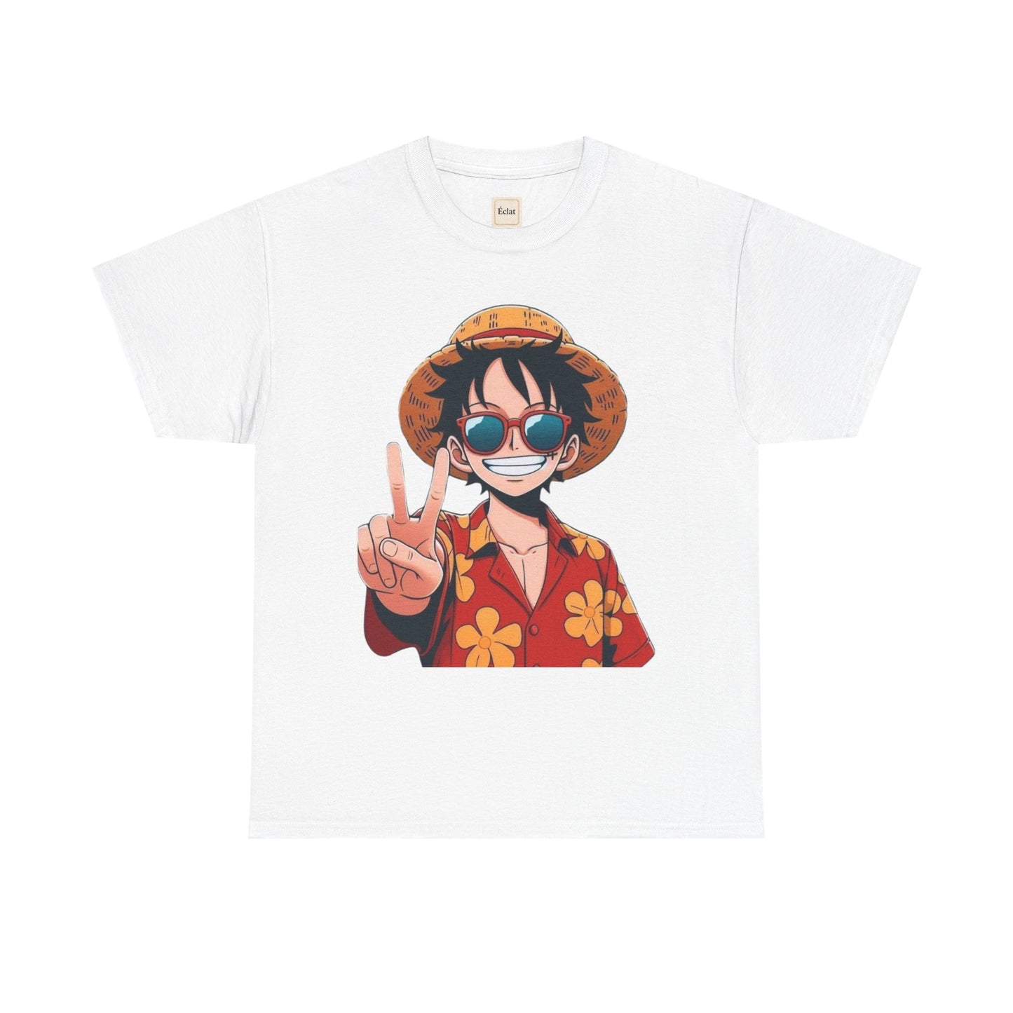 T-Shirt with Fun Summer Vibe, Unisex Heavy Cotton Tee, Casual Summer Wear, Beach Outfit, Perfect Gift for Anime Lovers, Cool Graphic Tee