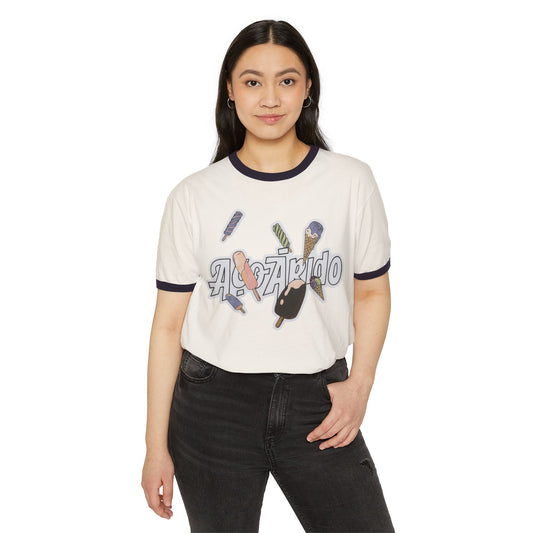 Retro Graphic Unisex Cotton Ringer T-Shirt | Cool Vibe Tee, Casual Wear, Gifts for Friends, Summer Outfits, Pop Culture Style