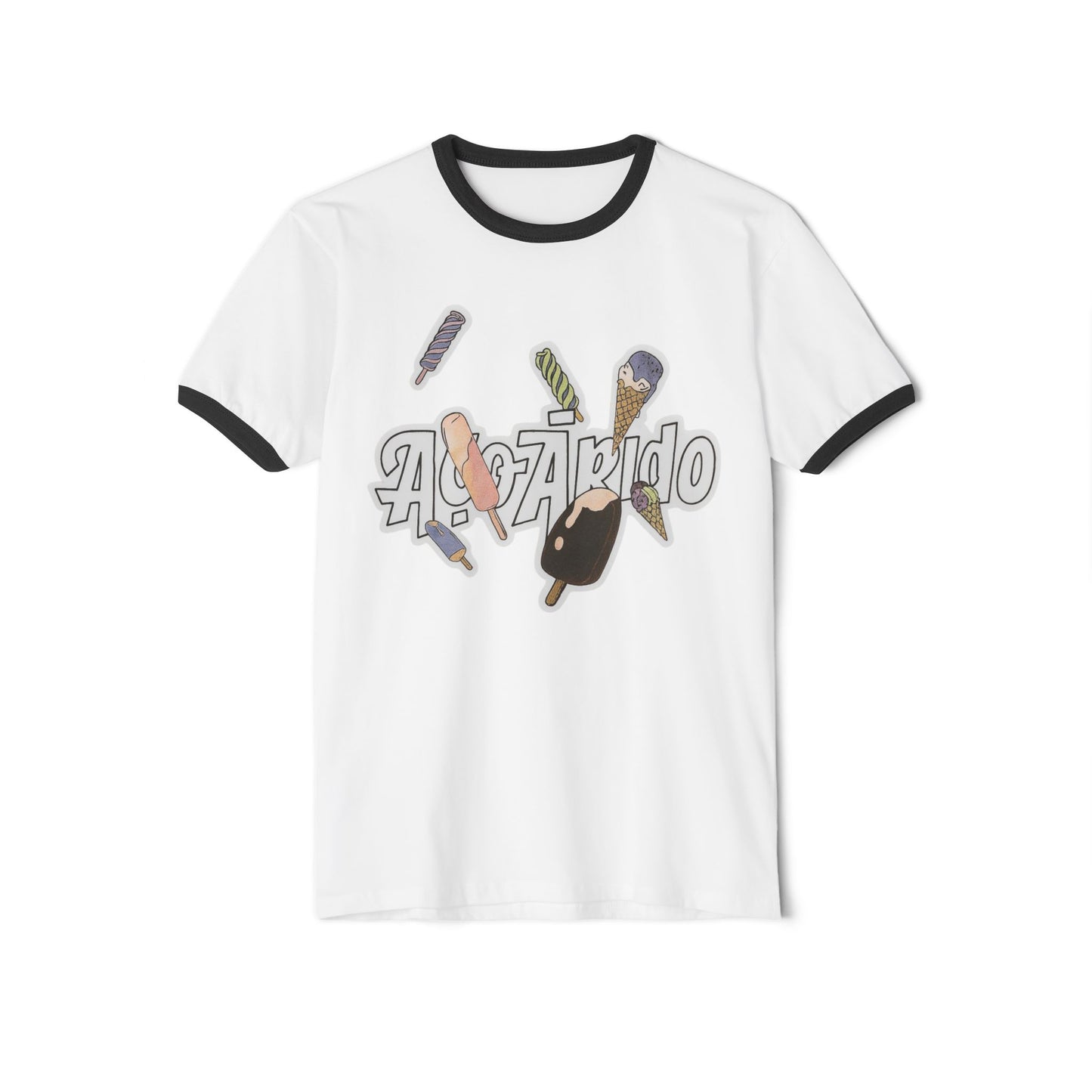 Retro Graphic Unisex Cotton Ringer T-Shirt | Cool Vibe Tee, Casual Wear, Gifts for Friends, Summer Outfits, Pop Culture Style