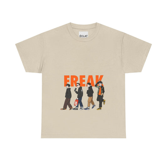 Freaky Unisex Heavy Cotton Tee, Graphic T-Shirt, Casual Wear, Statement Tee, Gift for Friends, Streetwear