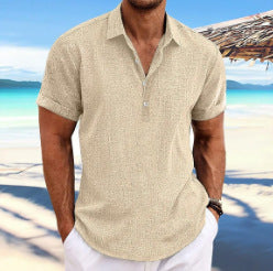 Business Casual Lapels Cardigan Men' shirt