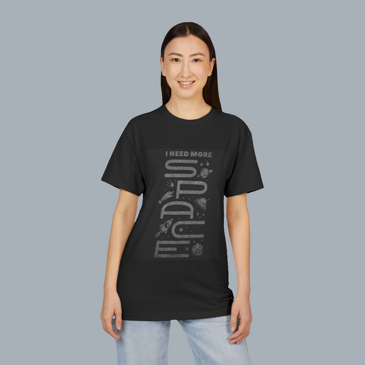 I Need More Space Unisex Sueded T-Shirt, Cosmic Tee, Space Lover Gift, Astronomy Shirt, Gift for Him/Her, Casual Everyday Wear