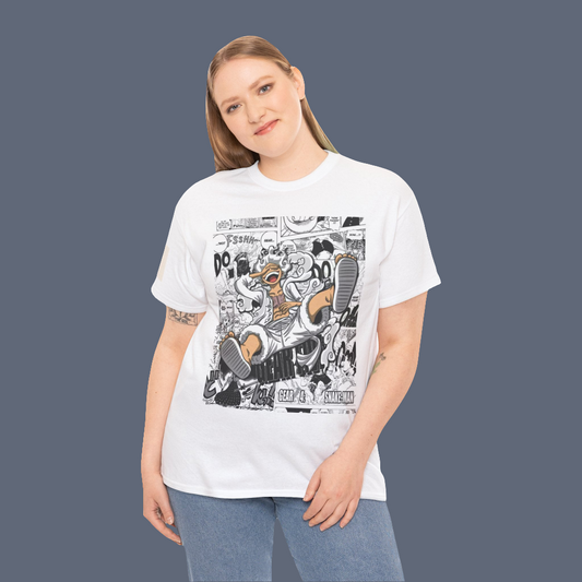 Playful Graphic Tee for Fun Lovers, Cartoon T-Shirt, Gift for Friends, Casual Wear, Everyday Style