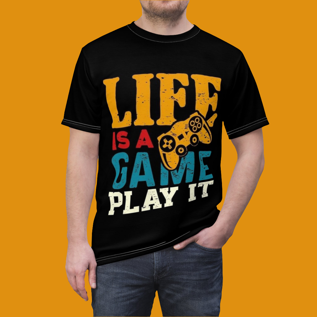 Gamer's Life Unisex Tee, Playful Gaming Shirt, Personalized Video Game T-Shirt, Life is a Game Play It Tee, Perfect for Gamers, [...]